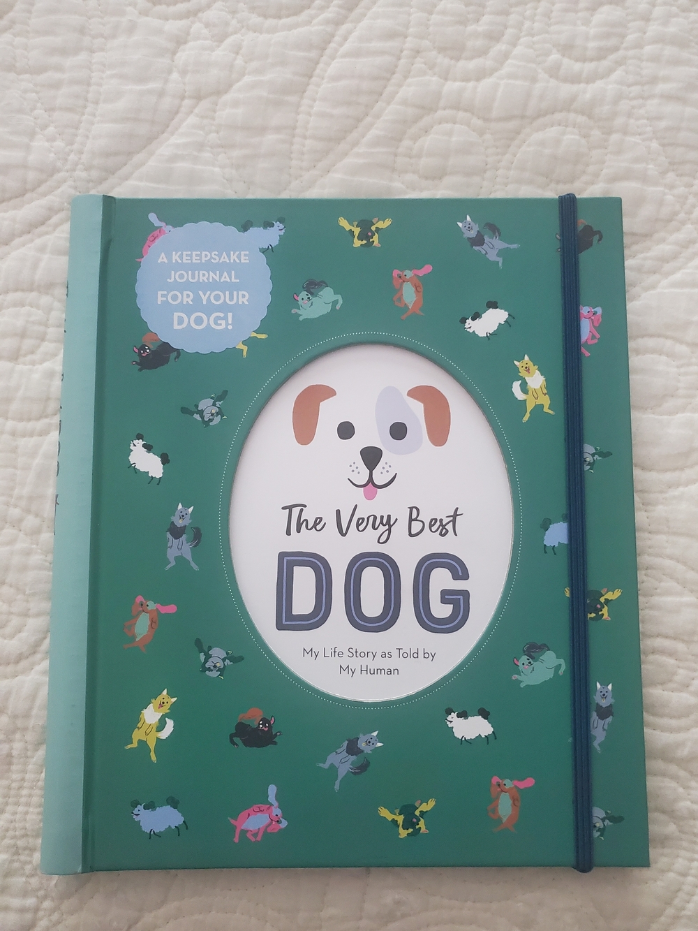 The Very Best Dog Keepsake Journal - Green